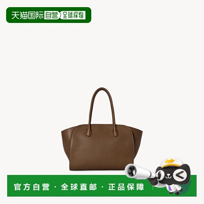 自营欧洲直邮THE ROW MARLO 12女士皮革托特包手提包单肩包棕褐色