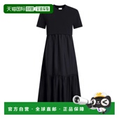 香港直邮Patou 女士 VOLUME 1h可退 混纺纱府绸中长连衣裙 JE2489