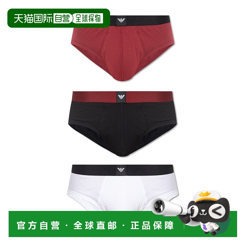 香港直邮Emporio Armani 松紧腰内裤三件套 EM002154AF14987三角