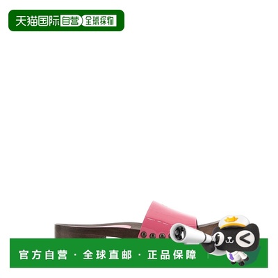 香港直邮Miu Miu 缪缪 女士 紫红皮质木屐 5Z425EFA030069拖鞋