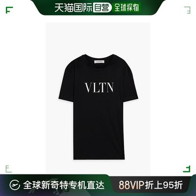 【99新未使用】香港直邮Valentino 华伦天奴 女士 VLTN 徽标印花T