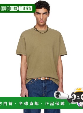 1h可退 香港直邮Our Legacy 男士 卡其色 Box T恤 M2256BC