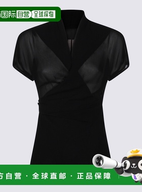 香港直邮rick owens 瑞克 欧文斯 女士 黑色上衣 RP01F6233G09