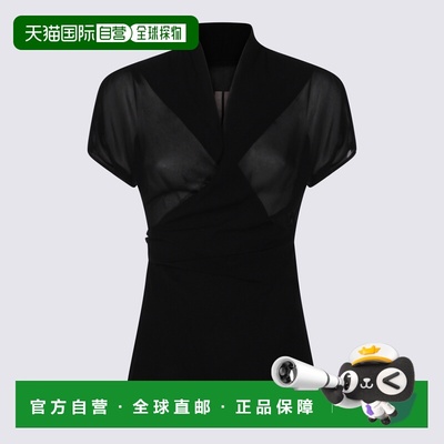 香港直邮rick owens 瑞克 欧文斯 女士 黑色上衣 RP01F6233G09