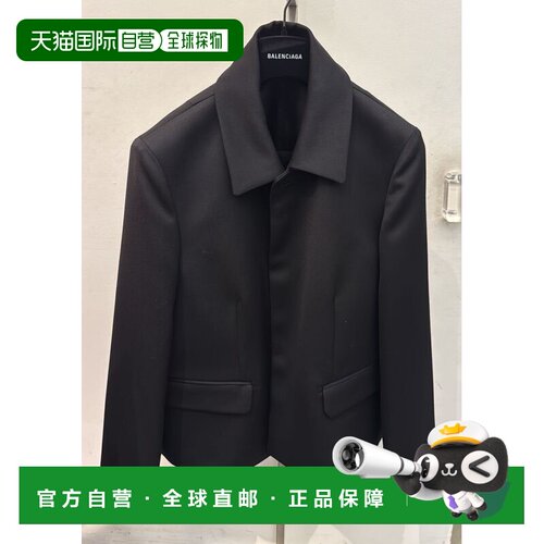 1h可退 香港直邮BALENCIAGA 男士西服 852500TSU041000 AW2025 黑