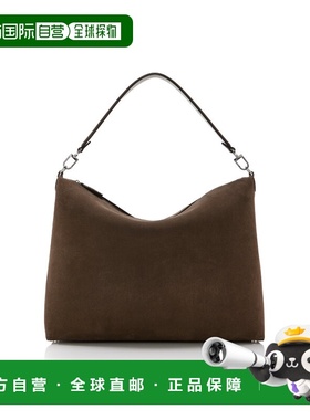 香港直邮toteme 女士 Bevel 中号绒面革包包 brown棕色 舒适时尚