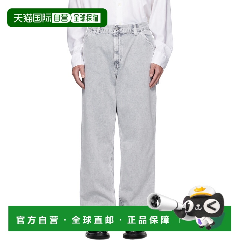 1h可退 香港直邮CARHARTT WIP 男士 灰色 Single Knee 牛仔裤 I03