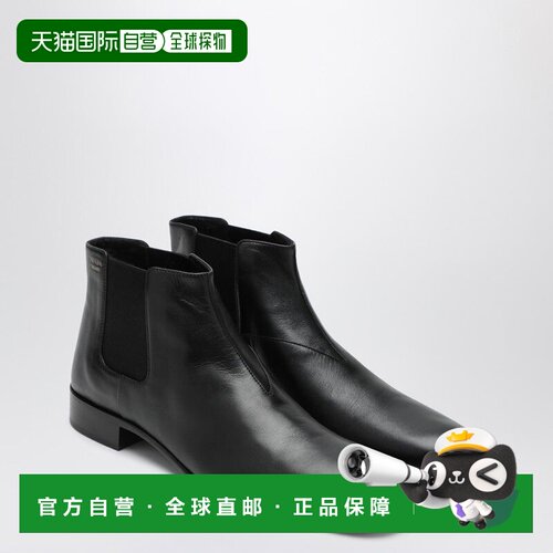 1h可退 香港直邮Prada 普拉达 女士 黑色皮质短靴 1T301O025582F0