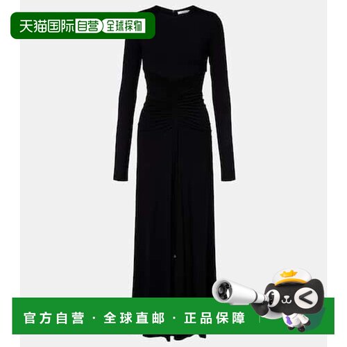 1h可退 香港直邮MaxMara 麦斯玛拉 女士 Doppia 褶皱长款连衣裙