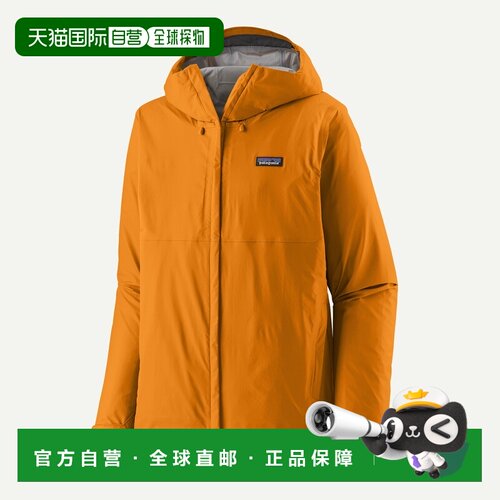 欧洲直邮自营Patagonia巴塔哥尼亚 Torrentshell 3L男士秋橙色雨