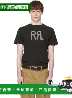 香港直邮ralph lauren rrl 拉夫 劳伦RRL 男士 黑色 Ranch Logo T