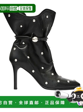 1h可退 香港直邮Isabel Marant 铆钉皮靴 HBO0227FAC4A21S女靴