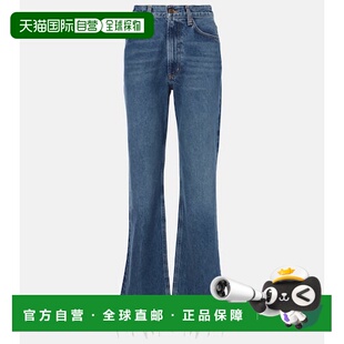 1h可退 香港直邮AGOLDE 女士 Leena 中腰直筒牛仔裤 blue蓝色 舒