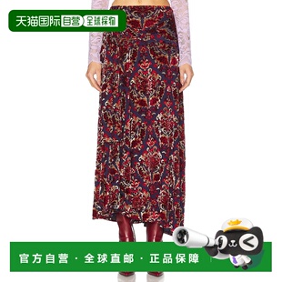 香港直邮Rabanne 女士 天鹅绒半身裙 25PJJU035VI0402