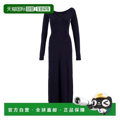 香港直邮Balenciaga 连衣裙 V领长裙 809368T1709 【付后1h可退】