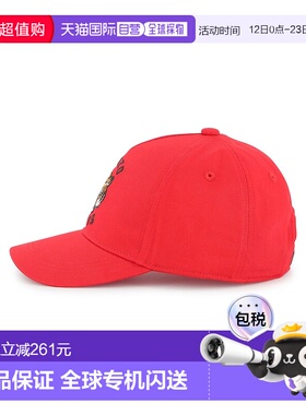 1h可退 香港直邮kenzo 高田贤三 带Logo帽子 K61212K968 red红色