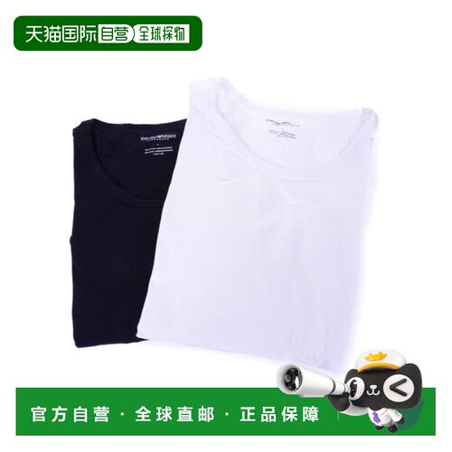1h可退 香港直邮EMPORIO ARMANI 男士T恤 1112677P722BLUE SS2022
