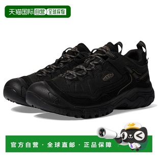 1h可退 香港直邮keen 男士 Targhee IV 防水运动鞋 black黑色 舒