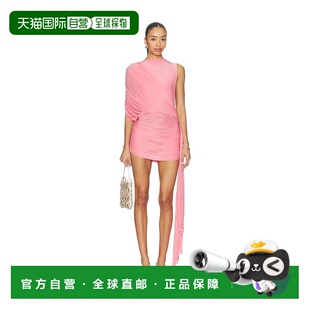 垂褶迷你打结领连衣裙 女士 D1640RE26 PERRY 香港直邮ALEX