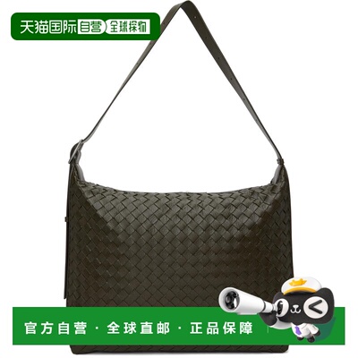 香港直邮Bottega Veneta 葆蝶家 男士 卡其色 Traveller 单肩包 8