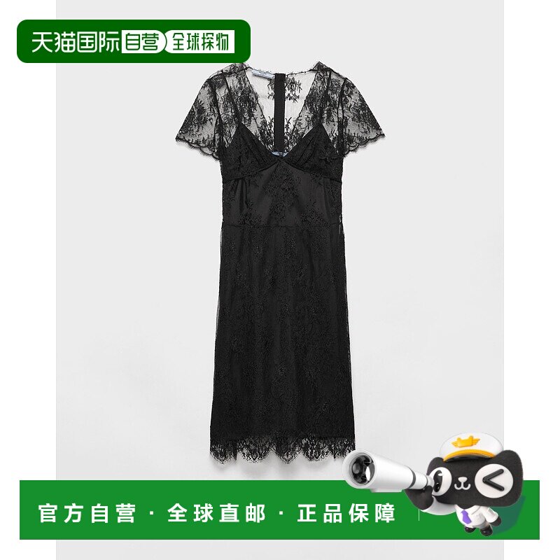欧洲直邮PRADA（普拉达）蕾丝连衣裙