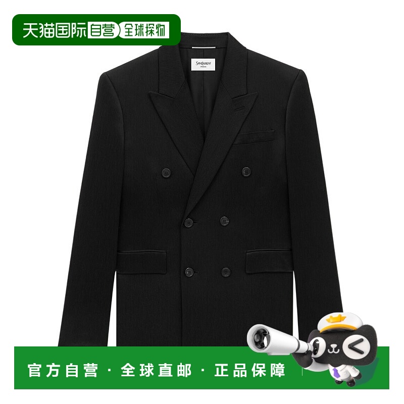 香港直邮Saint Laurent 双排扣西装外套 817668Y2L11