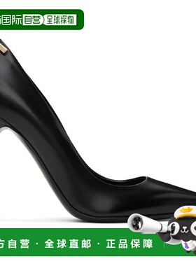 香港直邮Tom Ford 汤姆 福特 女士 黑色 Iconic T 高跟鞋 W3128LK