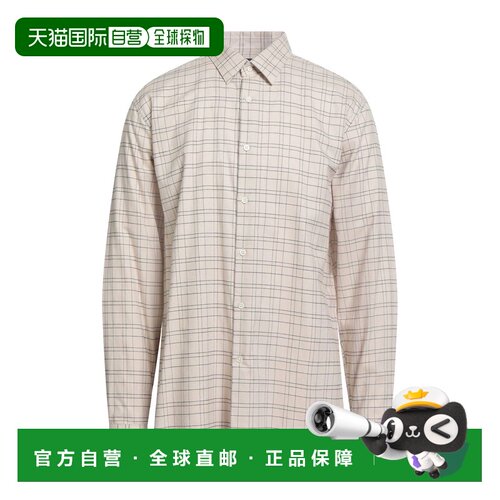 1h可退 香港直邮THEORY 希尔瑞 男士 标准剪裁衬衫 beige米色 舒