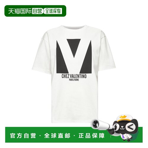 1h可退 欧洲直邮VALENTINO 女士T恤 6B3MG24H95WA03 SS2025 白色