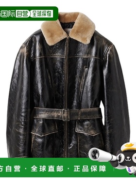 香港直邮Miu Miu 长袖皮夹克 MPS76318BUSOOO