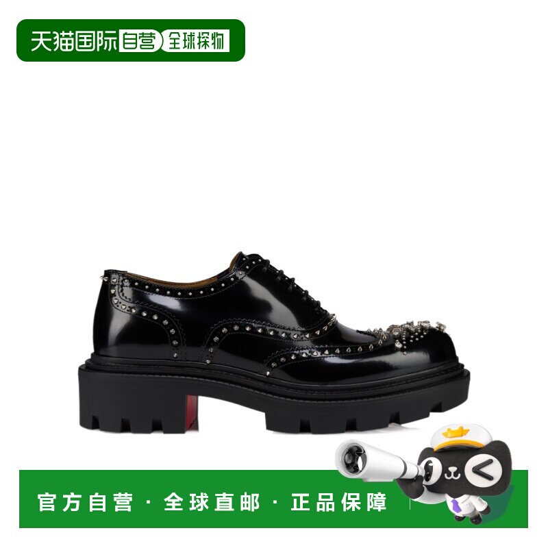 香港直邮Christian Louboutin 铆钉商务正装鞋 1250766_厚底