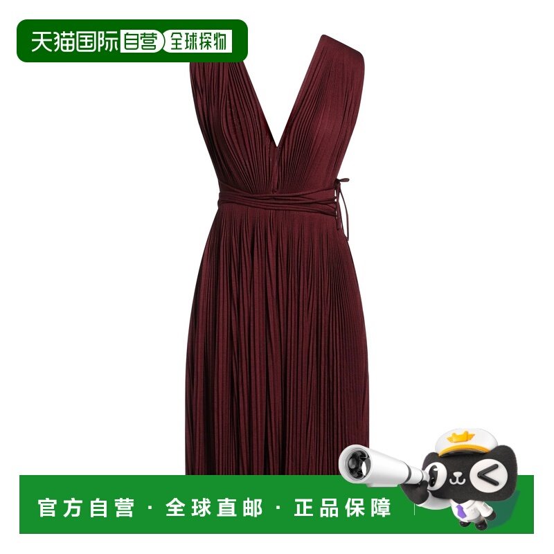 香港直邮alaia 女士 褶裥连衣裙 red红色 舒适时尚,女装/女士精品,连衣裙,淘宝优惠券,粉丝福利购,淘宝优惠卷