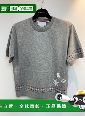 香港直邮Thom Browne 圆领T恤 FJS255EJ0055