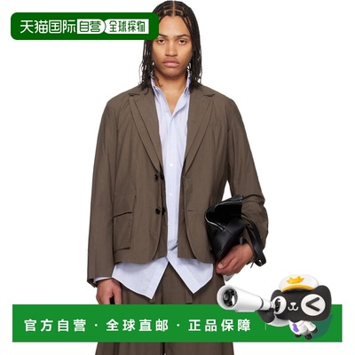 1h可退 香港直邮Sacai 男士 卡其色 Cotton Typewriter 西装外套