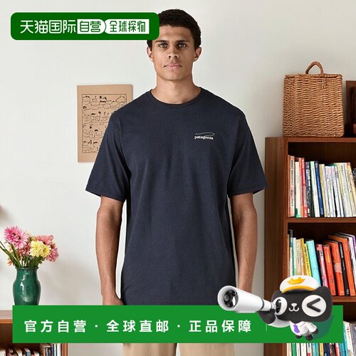 自营欧洲直邮PATAGONIA 男士Casting Logo Responsibili-Tee®