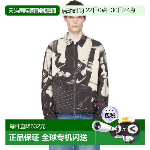 香港直邮Nike 耐克 男士 黑色 & 白色 Life Field Sport 夹克 IF1