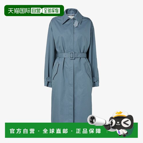 1h可退 欧洲直邮FENDI（2025 新品）风衣 - 浅蓝色华达呢风衣