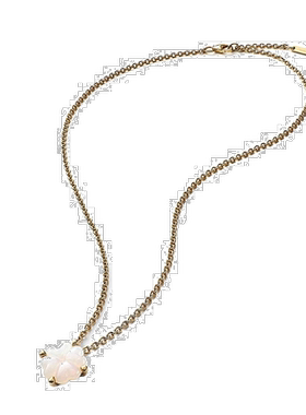 自营欧洲直邮BACCARAT/巴卡拉TRÈFLE四叶草系列白色水晶镀金链条