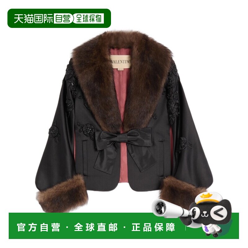 1h可退 香港直邮Valentino 长袖披肩 BCG4WA8HE