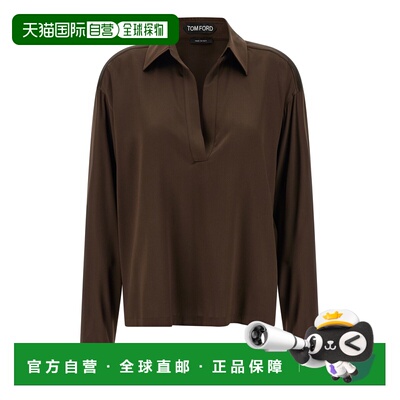 1h可退 香港直邮Tom Ford 汤姆 福特 女士 真丝Polo衫 TS2144FAX8