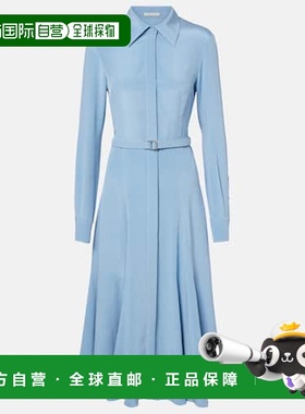 1h可退 香港直邮EMILIA WICKSTEAD 女士 Riko 束带真丝中长连衣裙