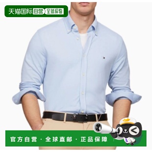 1h可退 香港直邮Tommy Hilfiger 汤米 希尔费格 男士 长袖衬衫 MW