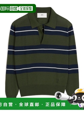 1h可退 香港直邮Ami Paris 长袖Polo衫 HPL376KN0079.3