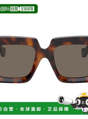 1h可退 香港直邮LOEWE 罗意威 男士 棕色 Beveled Square Maxi An