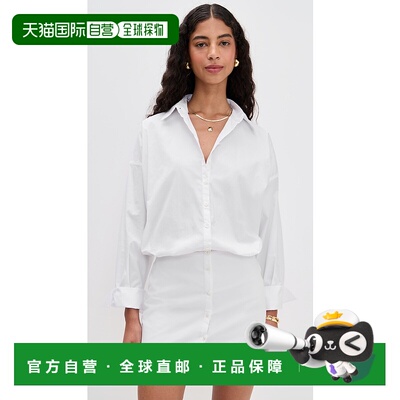 1h可退 香港直邮Staud 女士 Cynthia 连衣裙 white白色 舒适时尚