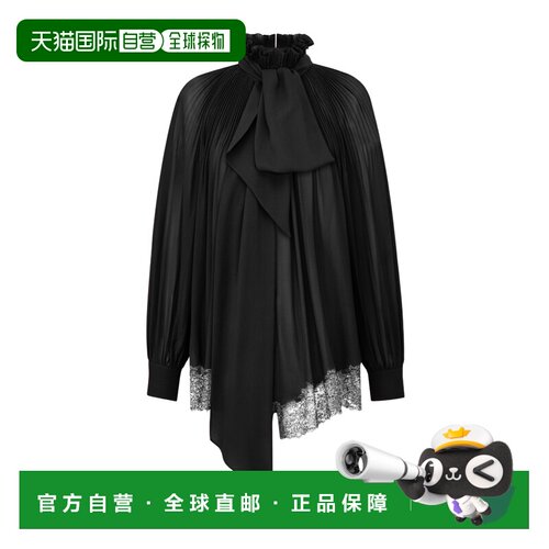 1h可退 香港直邮Saint Laurent 塔夫绸花结连衫裤 856887Y720W