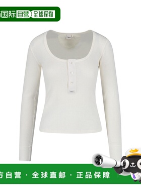 1h可退 香港直邮Chloe 蔻依 女士 Chloe 白色毛线衫 26SJH2918510