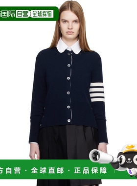 1h可退 香港直邮Thom Browne 汤姆 布朗 女士 海军蓝 Jersey Inta
