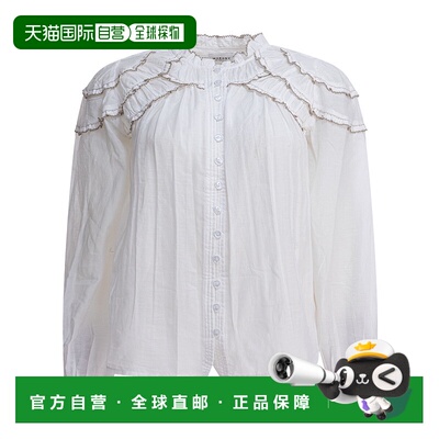 香港直邮Isabel Marant 褶皱衬衫 HT0681FBB3J04E长袖