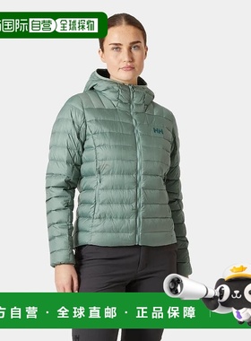 自营欧洲直邮Helly Hansen 女士青绿色聚酰胺Verglas连帽羽绒服2.
